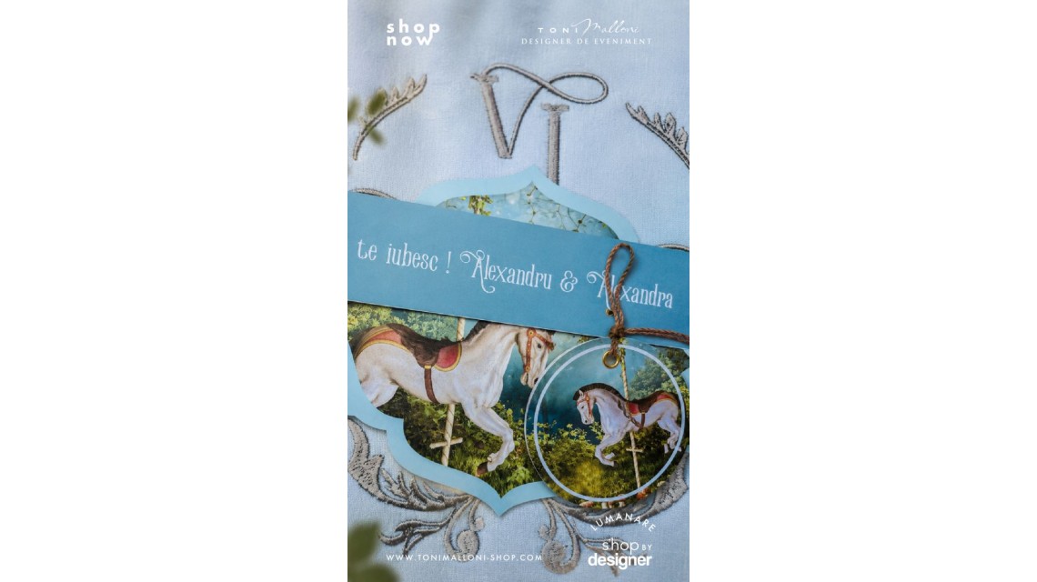 Set Prima Băiță după Botez Pădurea Fermecată Carusel Ecvestru Ritualul Blând al Apei pentru Băieți 2